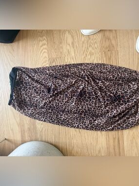 Women’s Leopard Print Skirt - Brown